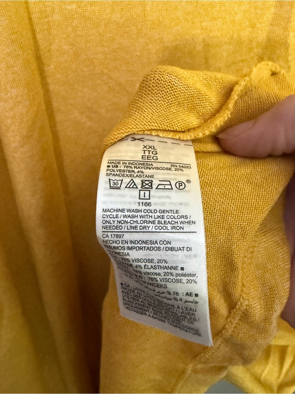 Old Navy Golden Yellow Short-Sleeve A-Line Midi Dress - Picture 5 of 5